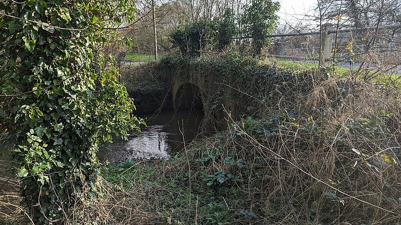 An image of the bridge that goes over the River Sowe, close to Servern Trent Water, Finham